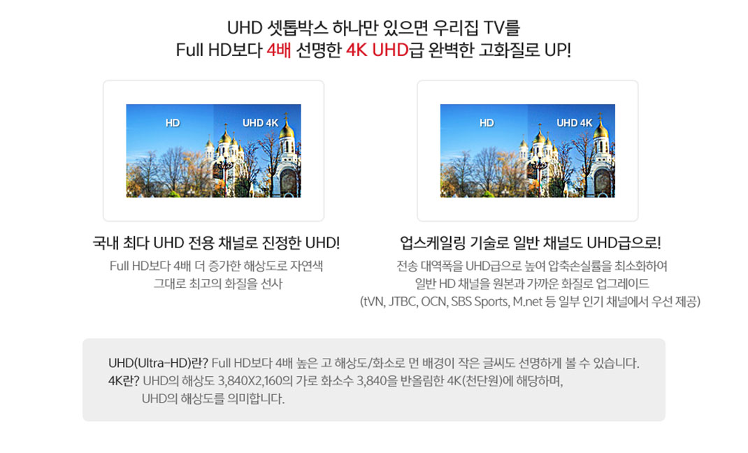 UHD 화질안내